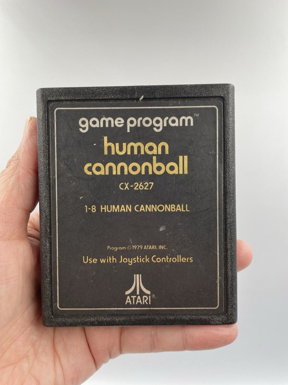 Human Cannonball (Atari 2600) Text Label CLEANED & TESTED